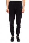 EA7 Emporio Armani BLACK Logo-printed sweatpants