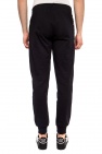 EA7 Emporio Armani BLACK Logo-printed sweatpants