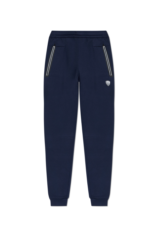 EA7 Emporio Armani Sweatpants with logo patch