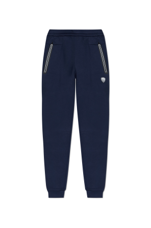 Sweatpants with logo patch