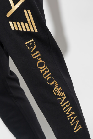 EA7 Emporio Armani Giorgio Armani logo-detail zip-up hoodie