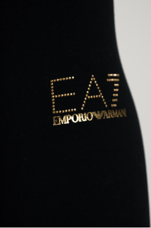 EA7 Emporio Armani Legginsy z dekoracyjnym logo