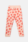 adidas by stella mccartney printed cotton blend trackpants