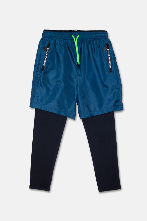 Stella McCartney Kids Track shorts with leggings