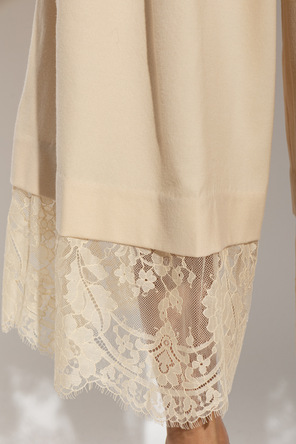Zimmermann Wool Trousers with Lace Trim