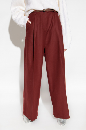 forte_forte Wool trousers with wide legs