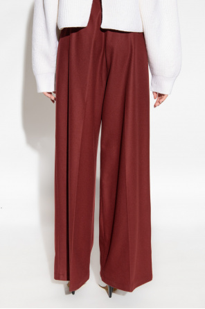 forte_forte Wool trousers with wide legs