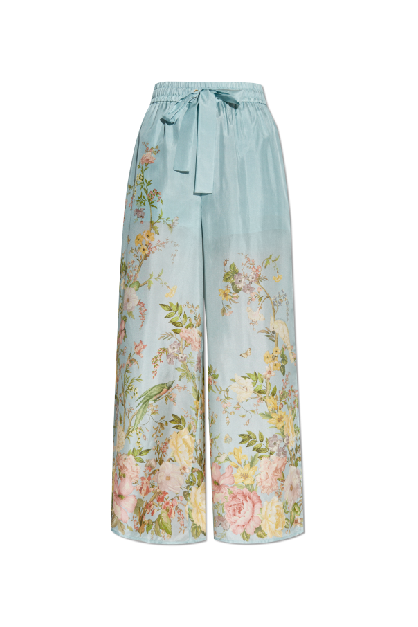Zimmermann Jedwabne spodnie z motywem kwiatowym