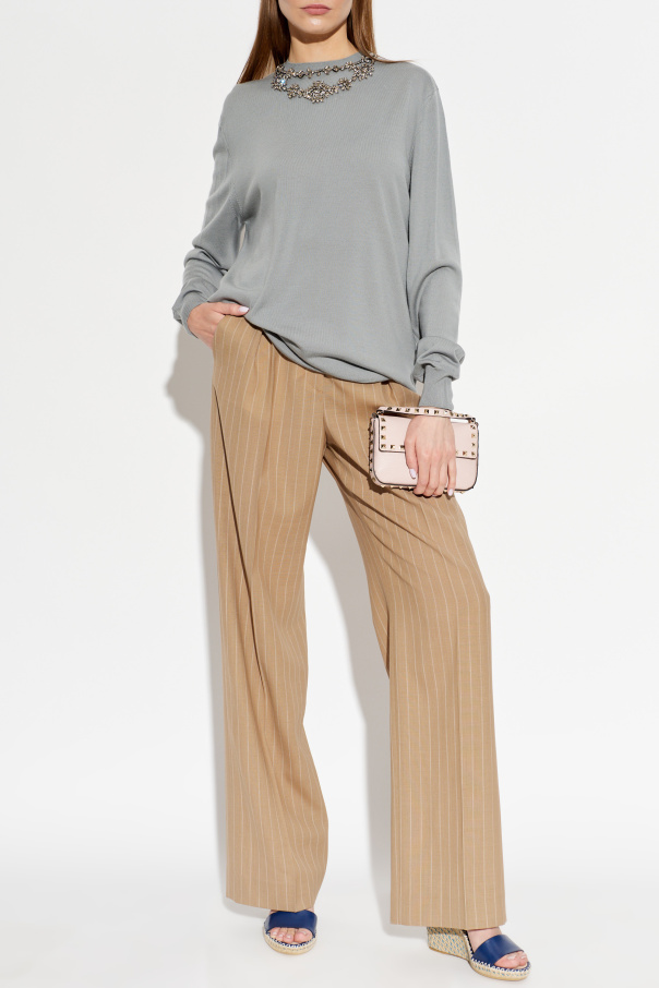 Valentino Garavani Wool trousers with pleats
