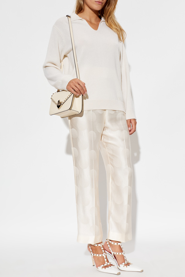 Valentino Garavani Silk pleated trousers