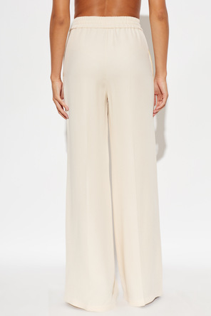 Valentino Garavani Silk trousers with leg stitching