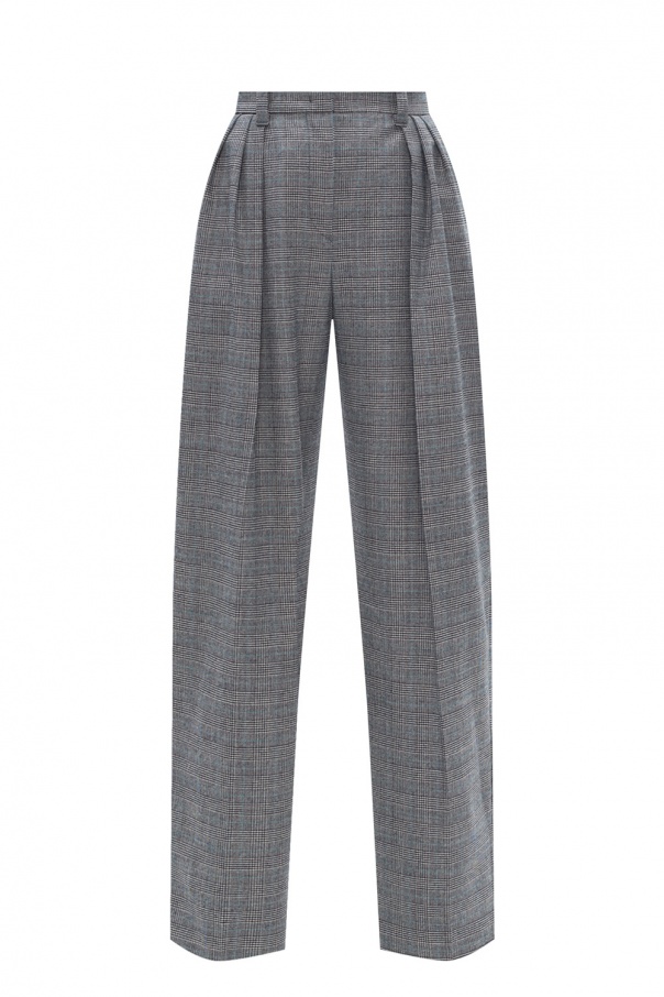 Emporio Armani Checked wool trousers