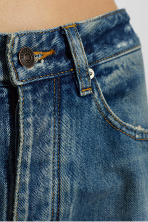 Balenciaga Jeans com efeito vintage