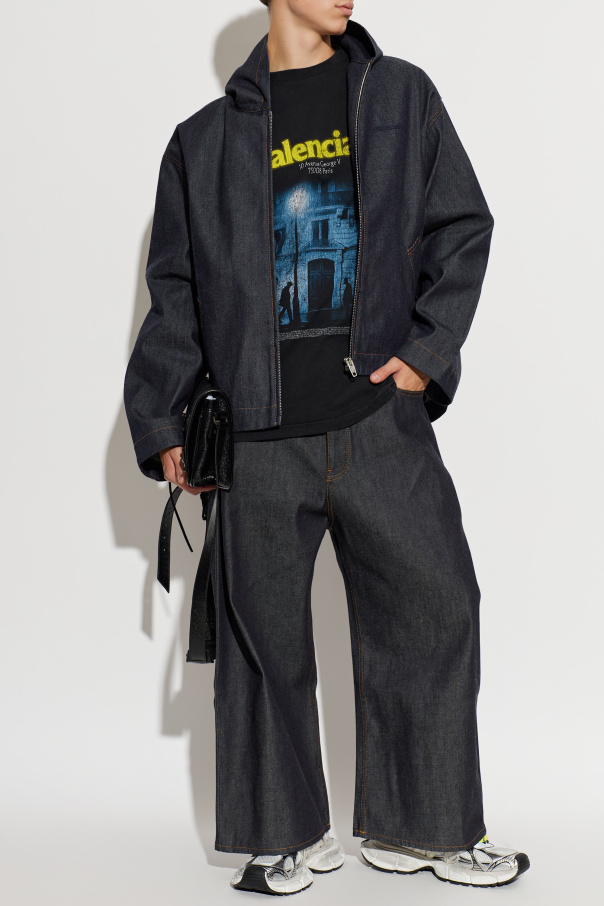 Balenciaga Jeans mit weiten Beinen
