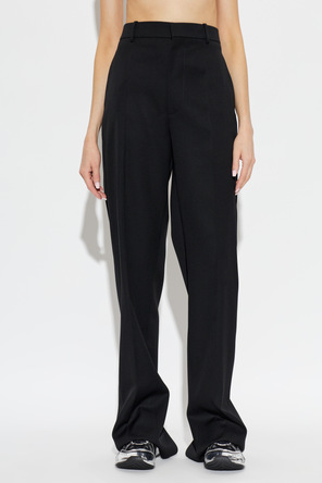 Bottega Veneta Wollhose mit Schlitz an den Hosenbeinen