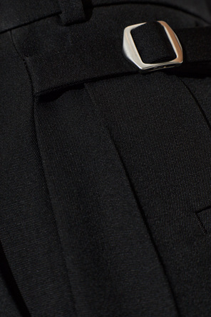 Bottega Veneta Wollhose mit Schlitz an den Hosenbeinen