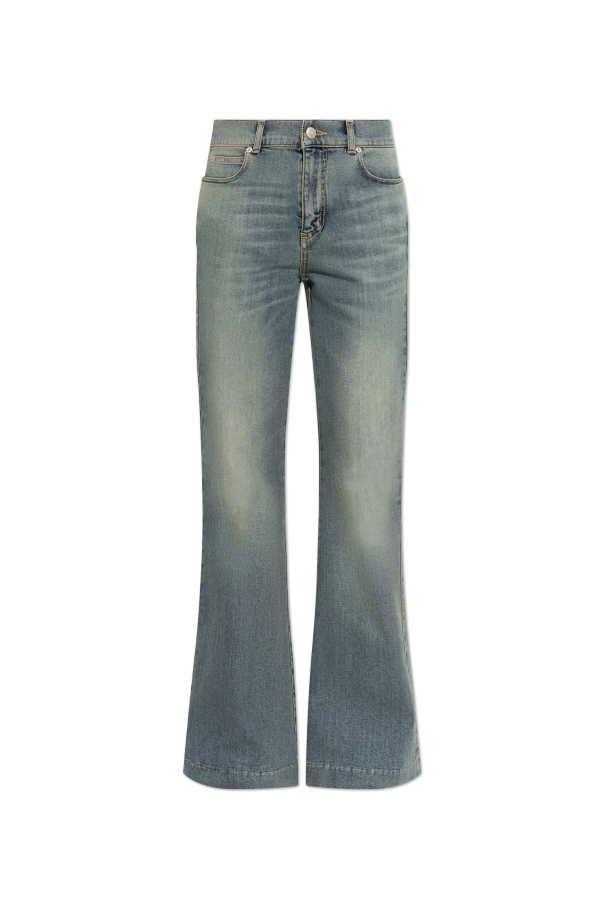 Flared-leg jeans od Alexander McQueen