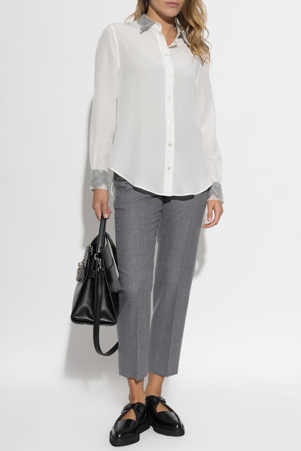 Alexander McQueen Wool pleated trousers