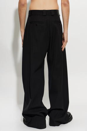 Balenciaga Balenciaga Wide-Leg Wool Trousers