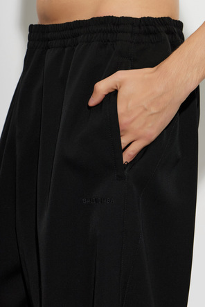 Balenciaga Wool Wide-Leg Trousers