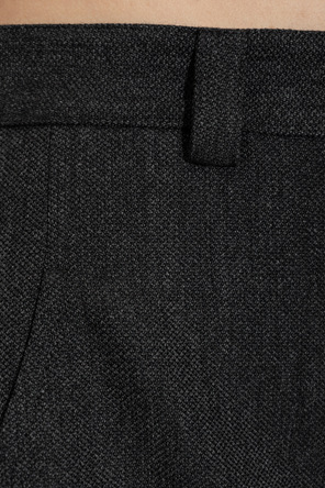 Balenciaga Wełniane spodnie z szerokimi nogawkami