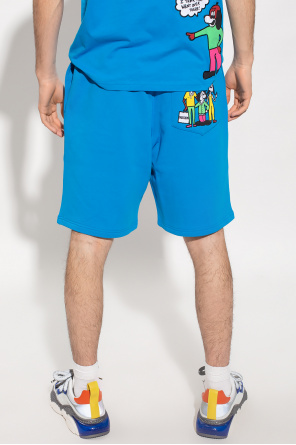 Moschino Patched sweat shorts