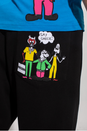 Moschino Patched sweatpants