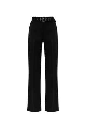 Spodnie w kant z paskiem