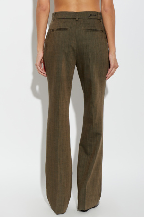 Ganni Wool pleated trousers