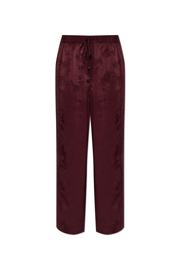 Trousers with floral motif od Ganni