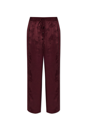 Pantalones con motivo floral