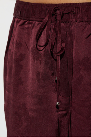 Ganni Trousers with floral motif