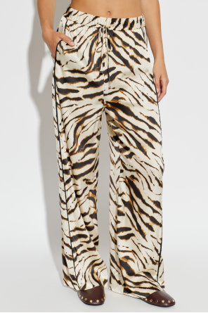 Ganni Animal print trousers