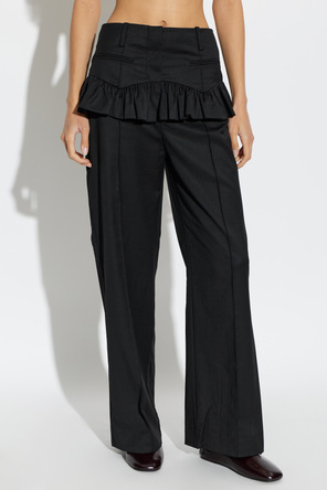 Ganni Pantalones con volante