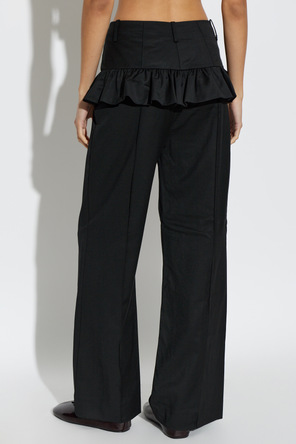 Ganni Pantalones con volante