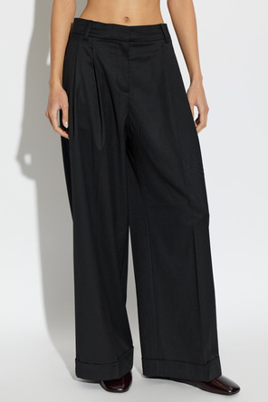 Ganni Pantalones de vestir con pliegue