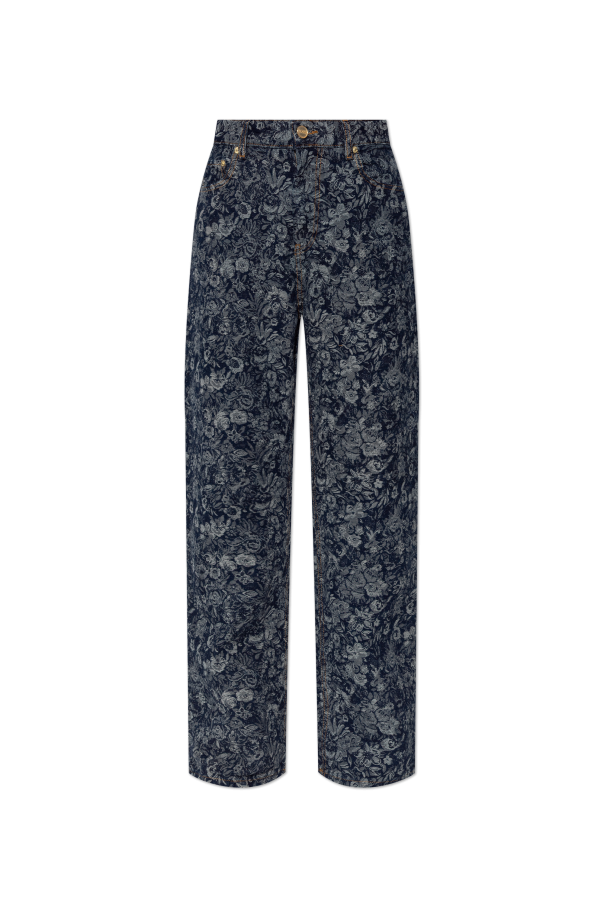 Floral motif jeans od Ganni