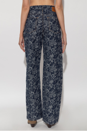 Ganni Floral motif jeans