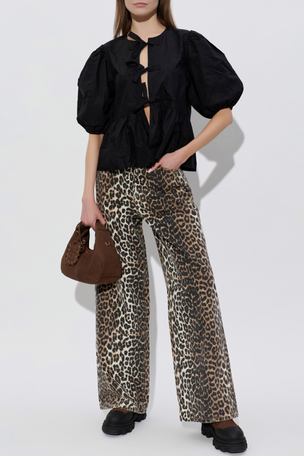 Ganni Jeans mit weitem Bein