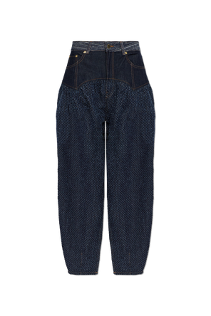 Jeans de corte holgado con cintura alta