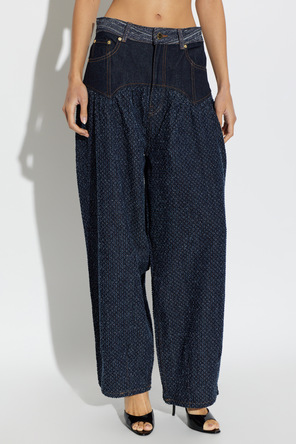 Ganni Jeans de corte holgado con cintura alta