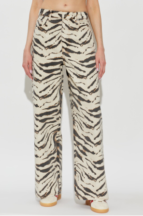 Ganni Jeans with animal print