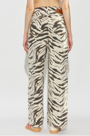 Ganni Jeans with animal print
