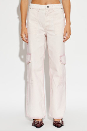 Ganni Jeansy typu `cargo`