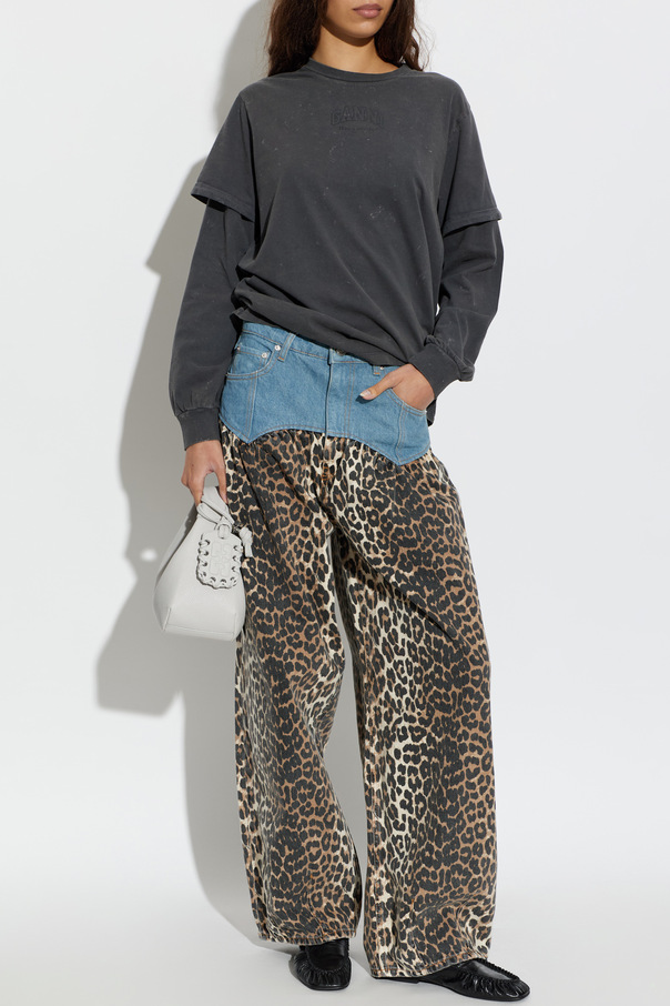 Ganni Jeans con estampado floral