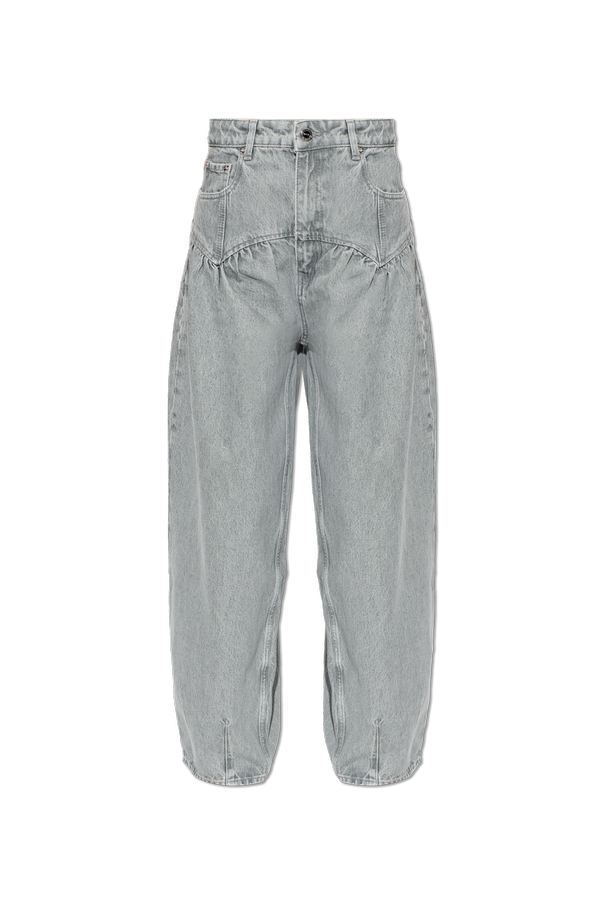 High-waisted jeans od Ganni