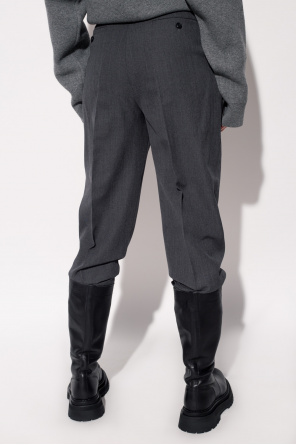 Gestuz tapered-leg track pants Pleat-front trousers
