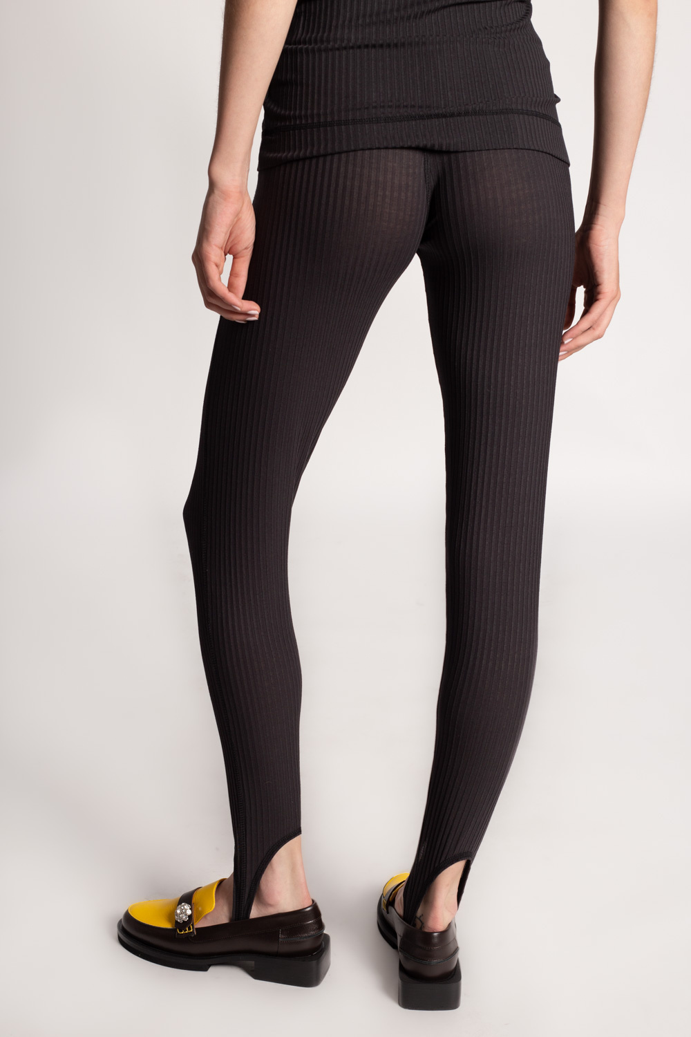 Ganni Ribbed leggings