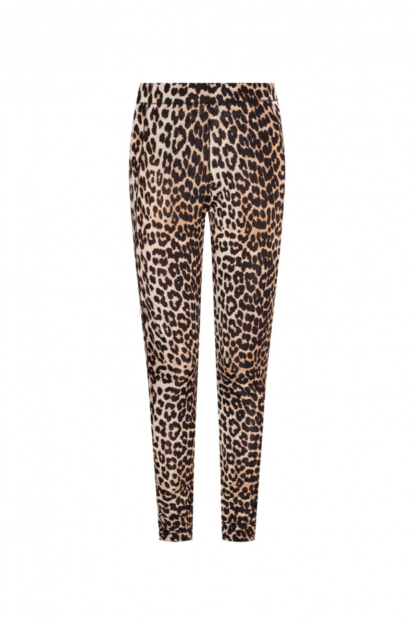 High-Waisted Leopard-Print Ankle Leggings For Women