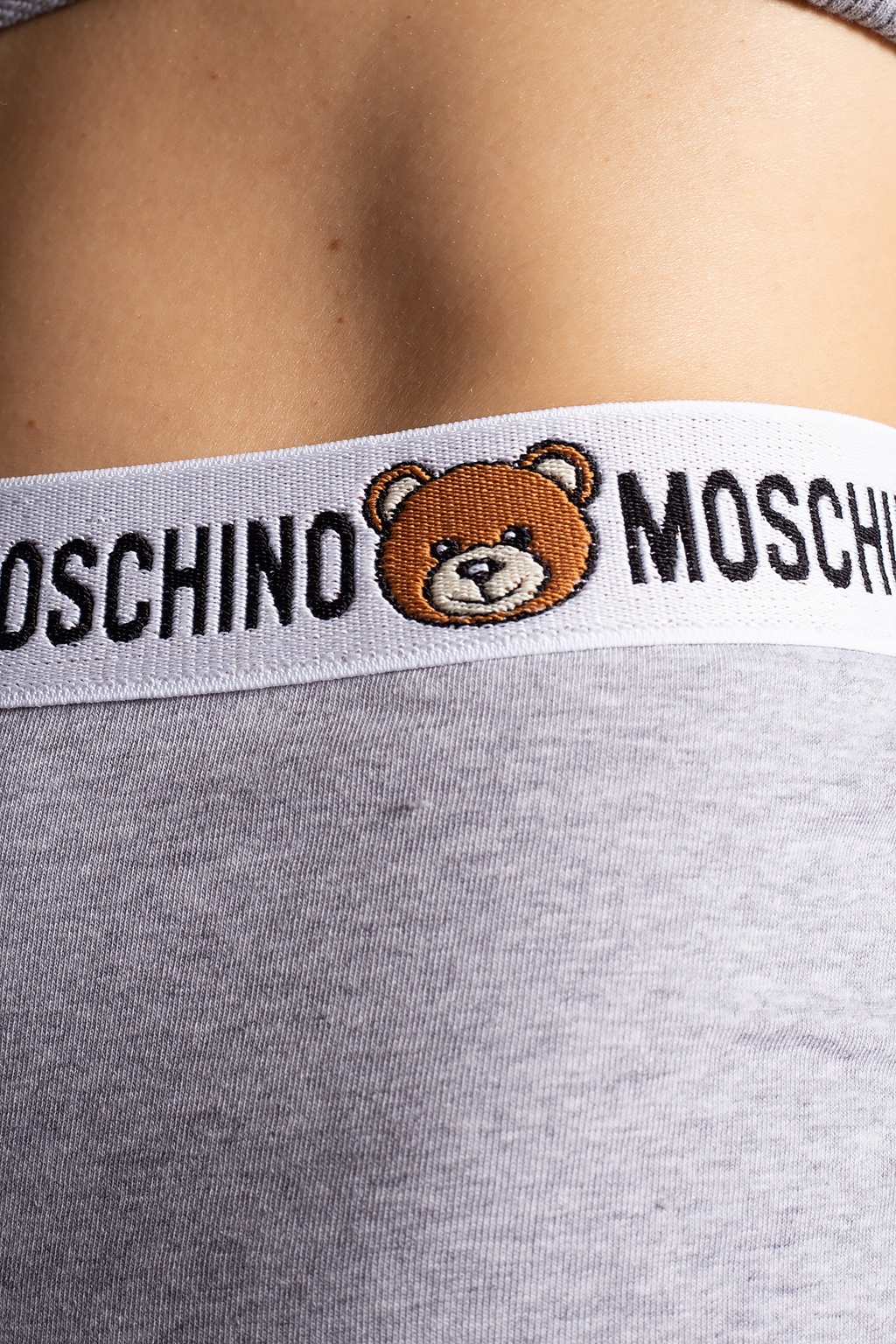 Moschino cropped high-rise jeans